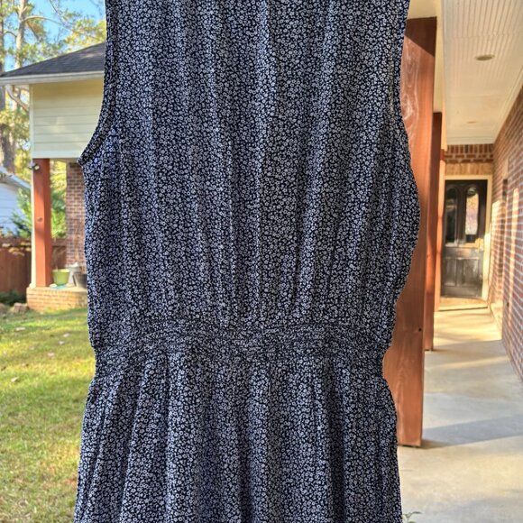 NWOT LANDS END Wide-leg ditsy floral jumpsuit - Picture 4 of 5